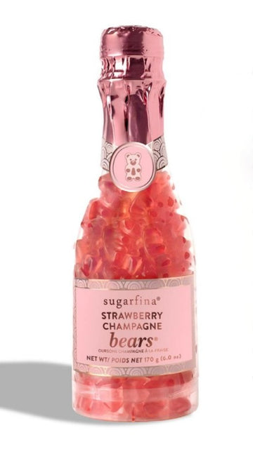 Strawberry Champagne Bears - Celebration Bottle  by Sugarfina