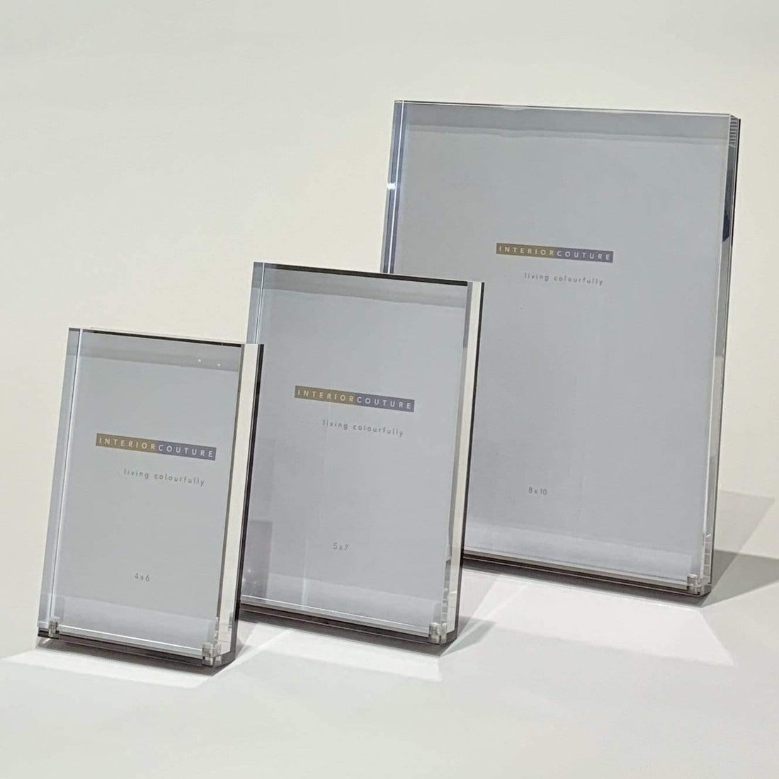 Frame Clear Acrylic and Silver Portrait Frame