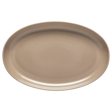 Casafina Pacifica 16" Oval Platter - Mushroom
