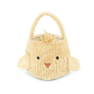 Yellow Fluffy Chick Basket