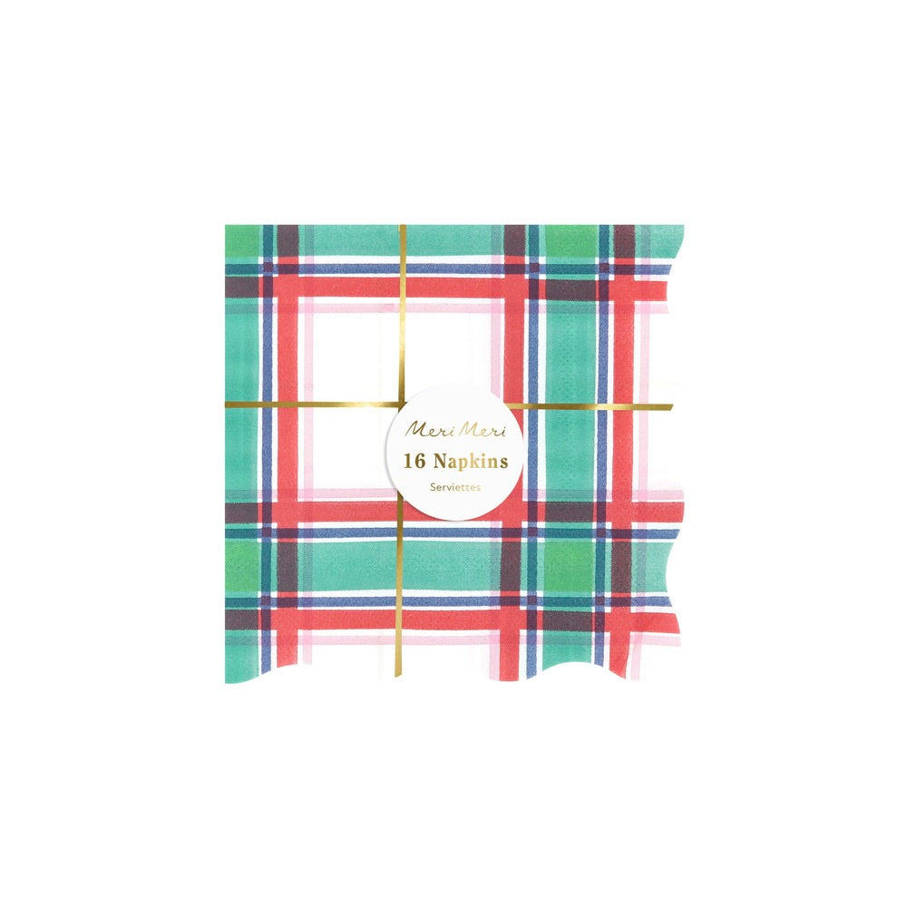 Tartan Napkins by Meri Meri - 2 sizes