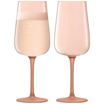Coral Arc Contrast Champagne Flute - set of 2