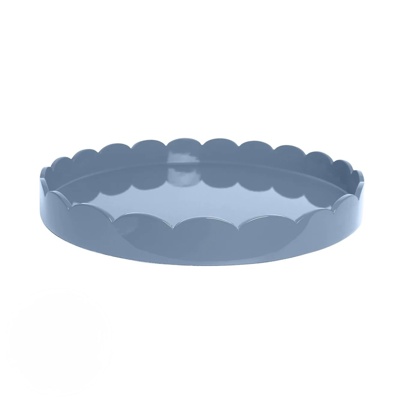 Medium Chambray Scalloped Tray by Addison Ross