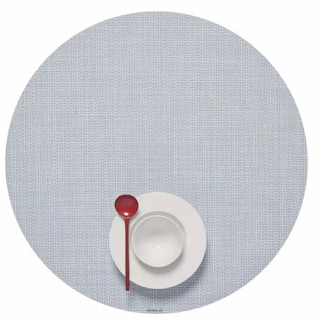 Sky Mini Basketweave Round Placemat by Chilewich