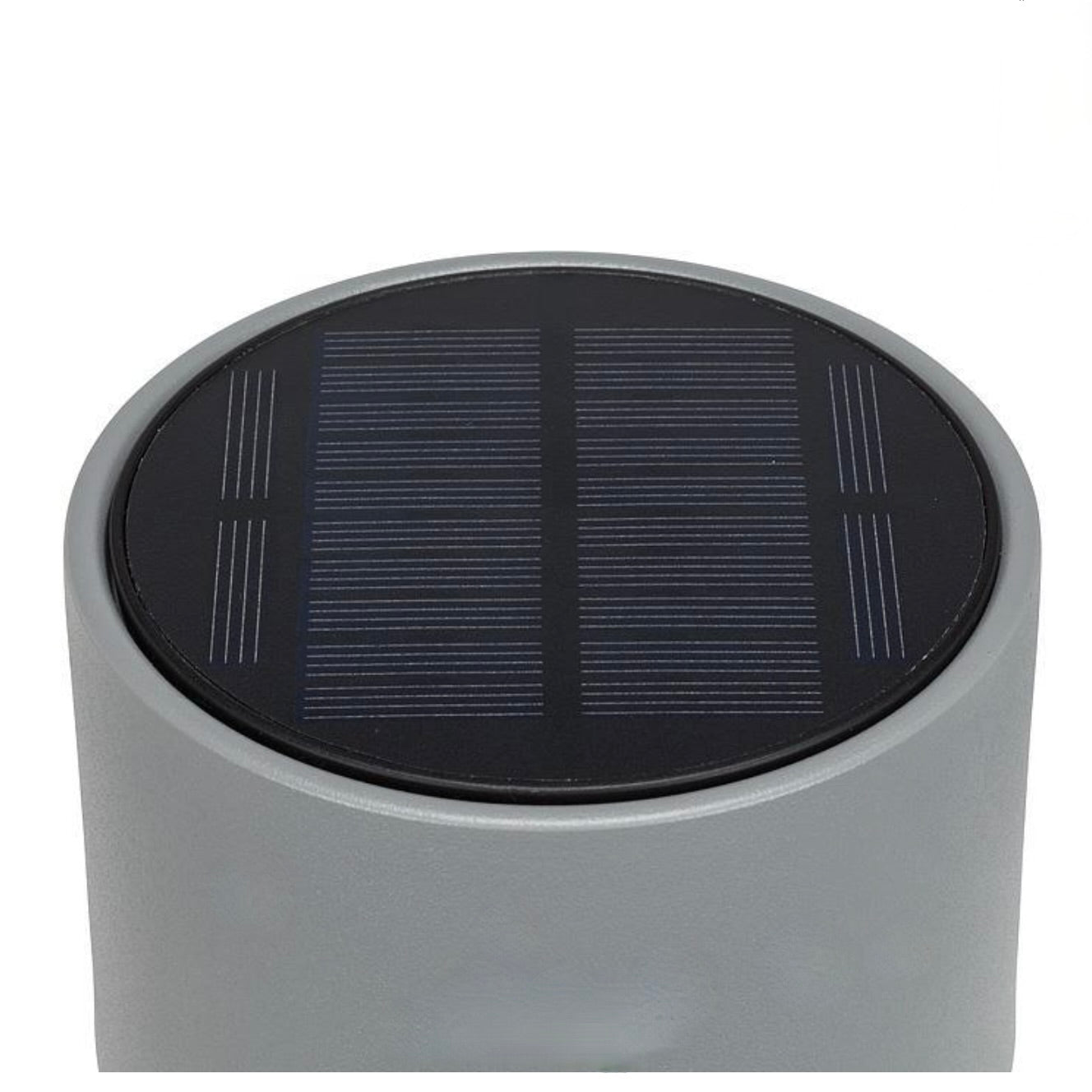 Grey Classic Solar LED Outdoor Table Lamp
