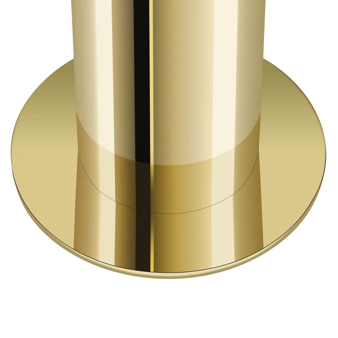 Large Brushed Satin Gold Pipe Vase