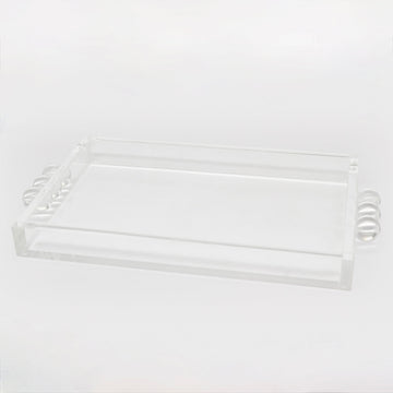 Acrylic Tray with Bubble Handles - 2 sizes