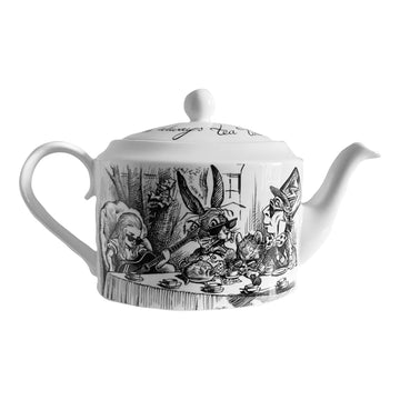 Alice in Wonderland Mad Hatters Tea Party Oval Tea Pot