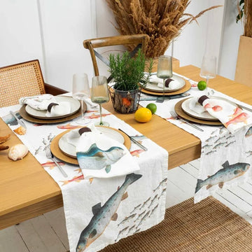 Sea Fish Table Runner
