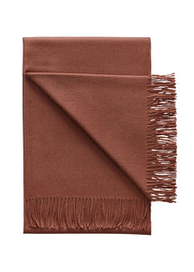 Red Clay Baby Alpaca Throw