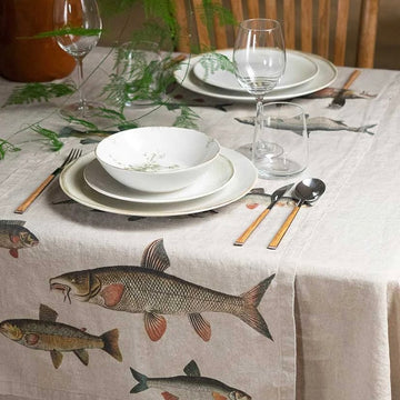 Freshwater  Fish Table Runner