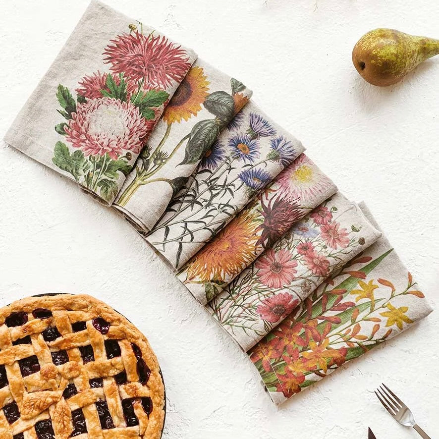 Country Flowers Napkins - set of 2