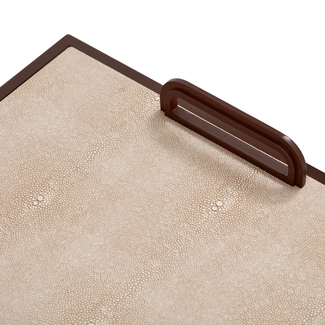 Ecru Shagreen Tray by Addison Ross