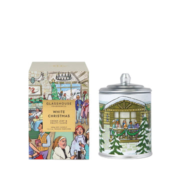 White Christmas Scented Candle by Glasshouse - 2 sizes
