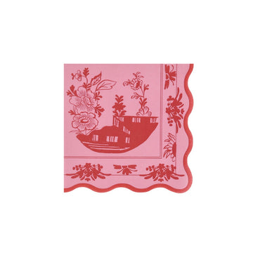 Pink Vintage Botanical Napkins - 2 sizes