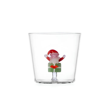 Santa on Green Gift Tumbler - by Ichendorf Milano