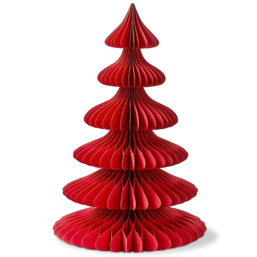 Red Glimmer Paper Tree - large