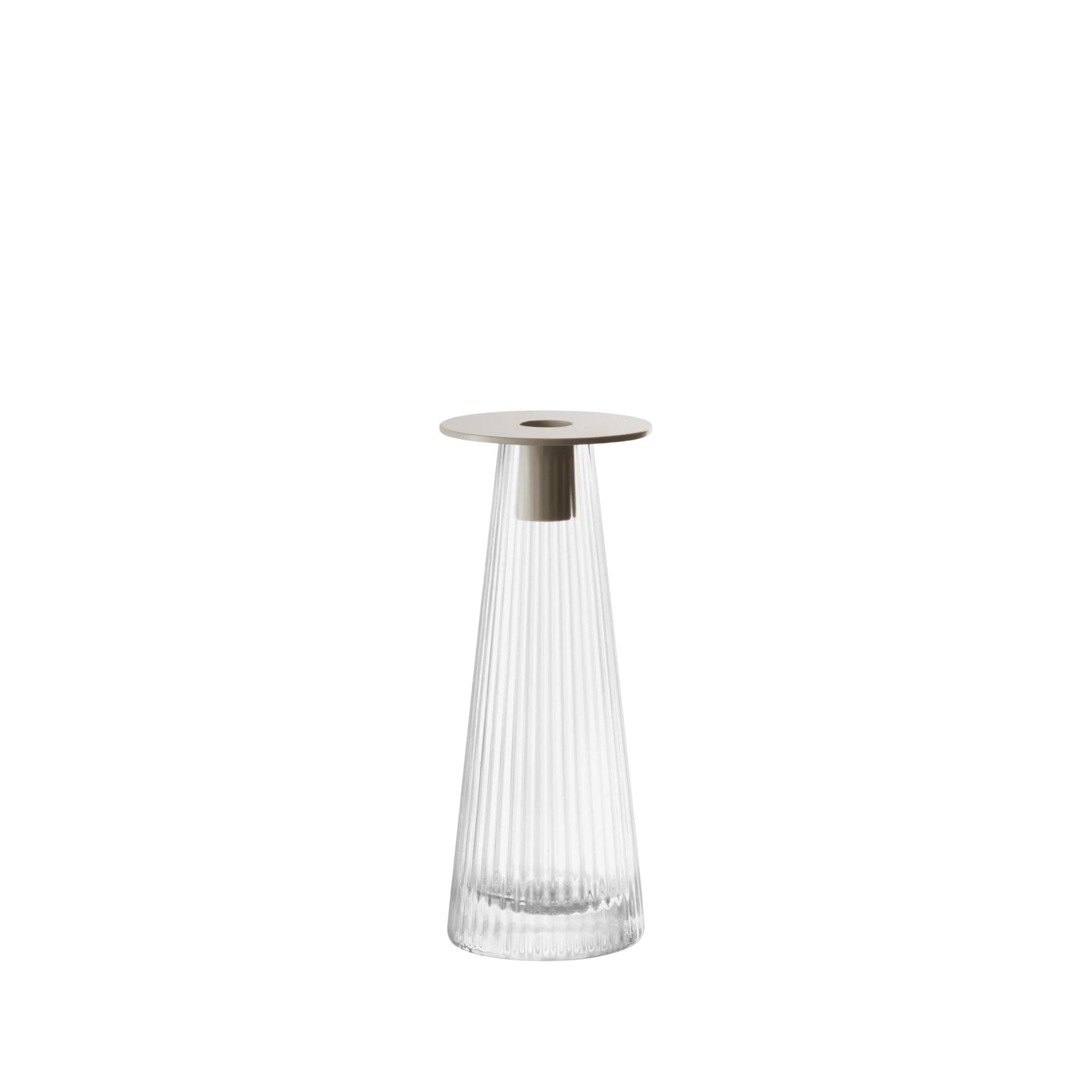 Clear Beacon Vase by LSA - Medium