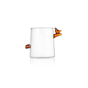 Amber Bird Water Glass - by Ichendorf Milano