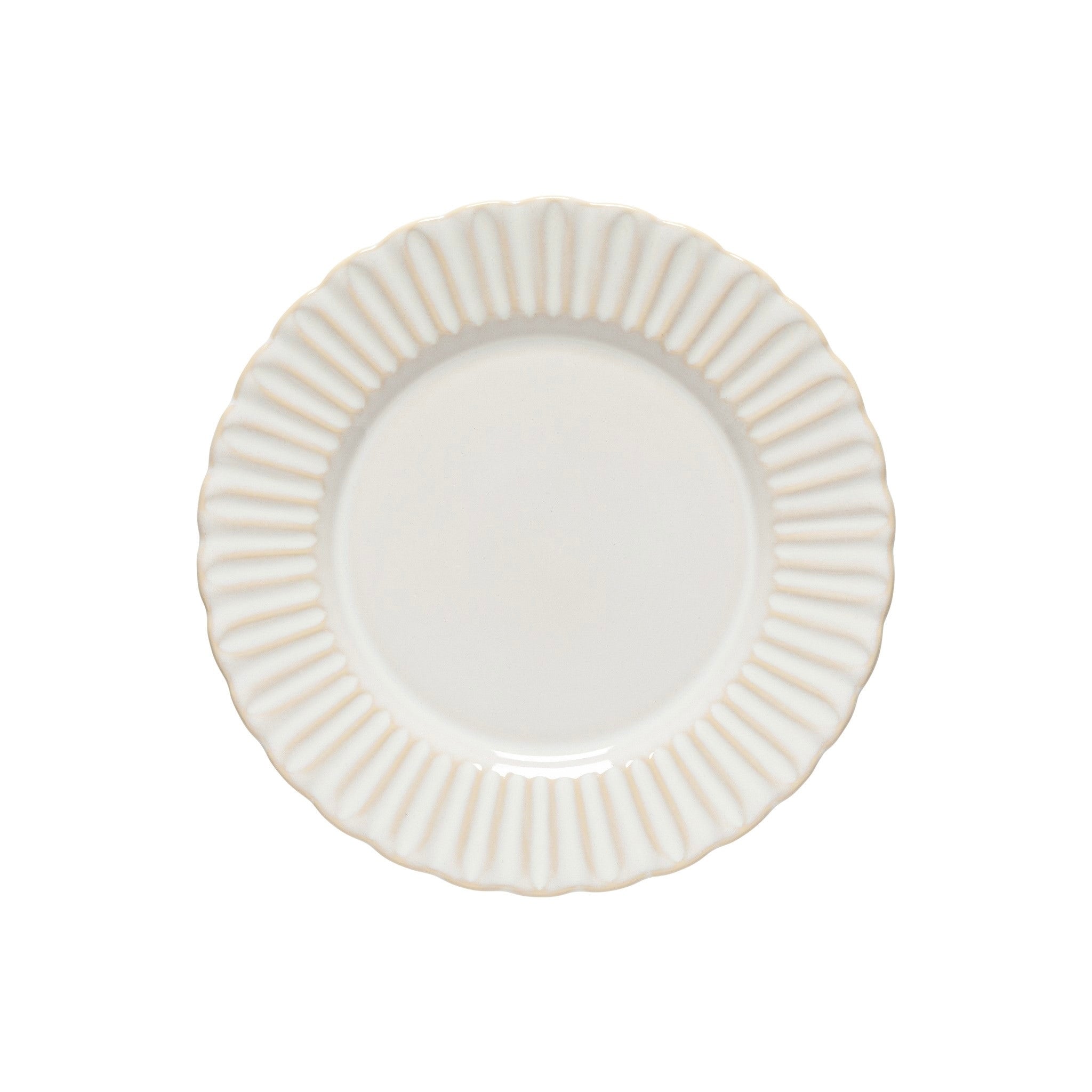 White Cristal Dinner Plate - set of 6