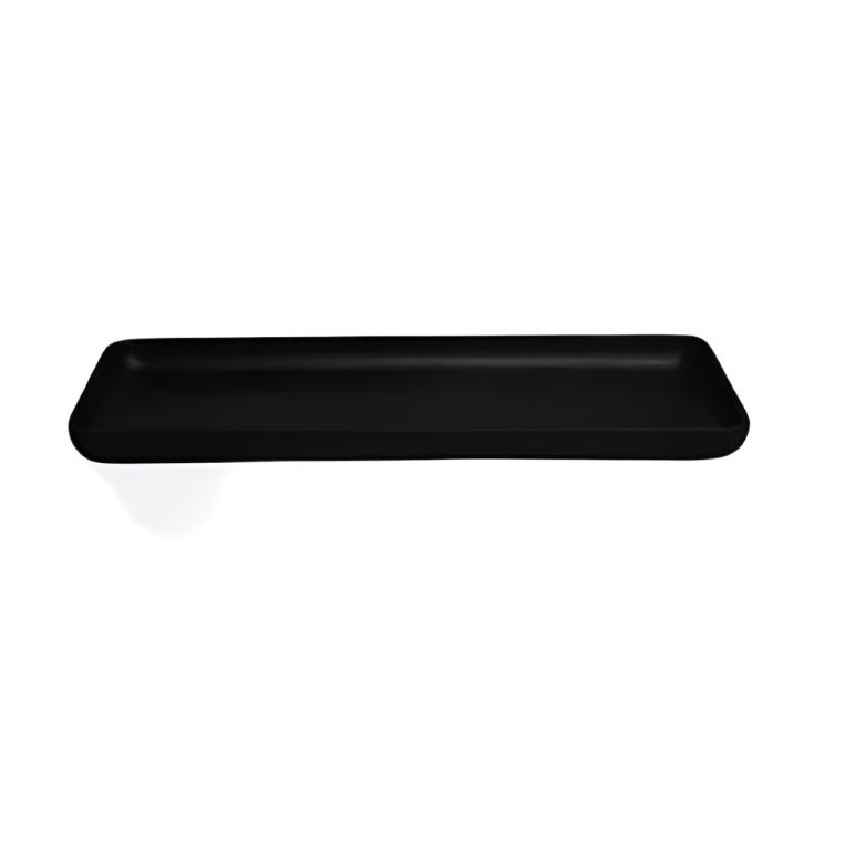 X-Large Rectangle Resin Platter - Black