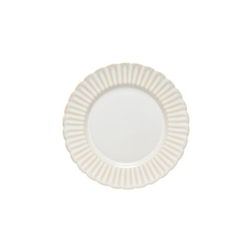 White Cristal Salad/Dessert Plate - set of 6