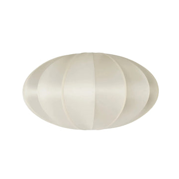 Off - White with White Ribbon Pumpkin Lampshade