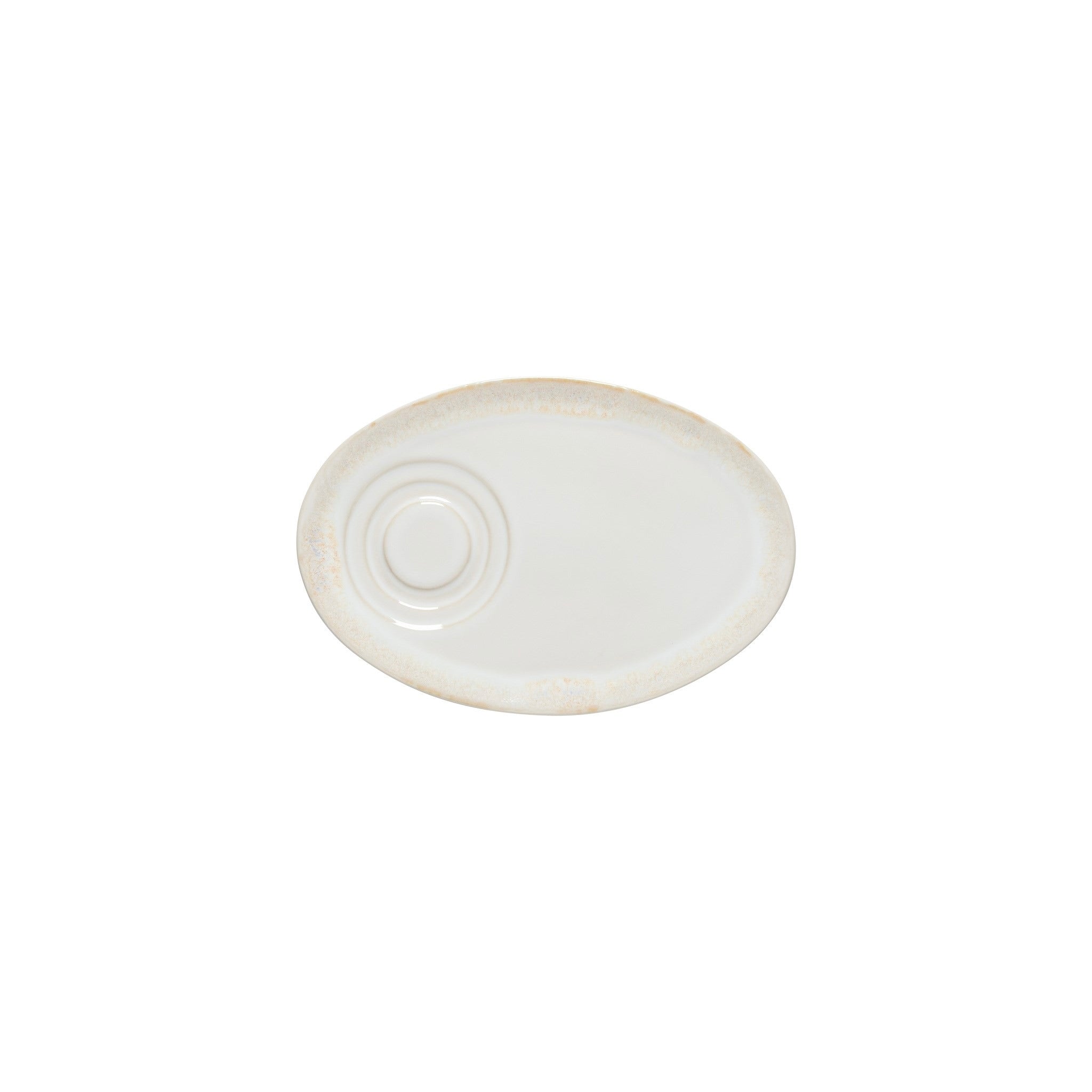 White Grespresso Oval Saucer