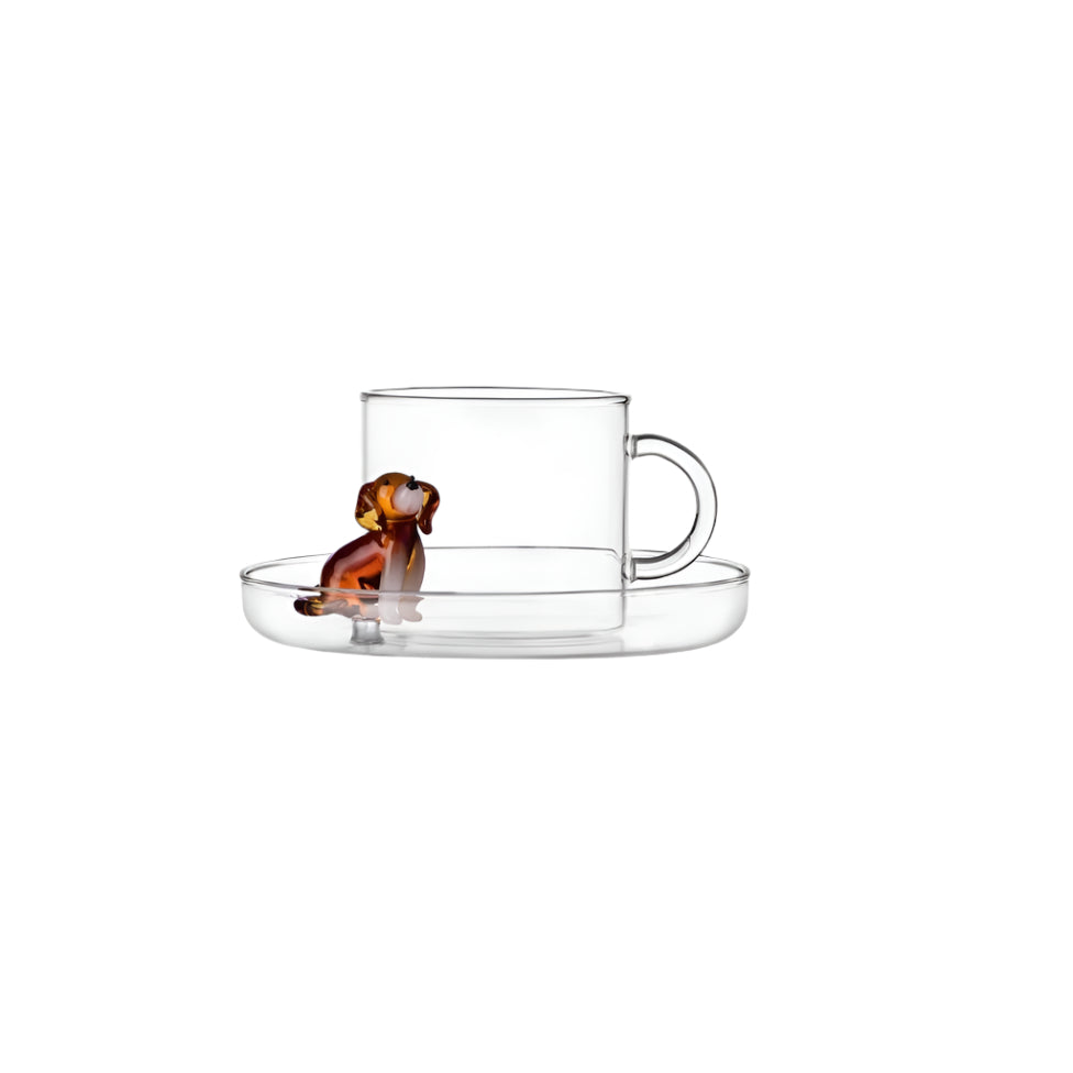 Golden Retriever Tea Cup + Saucer by Ichendorf