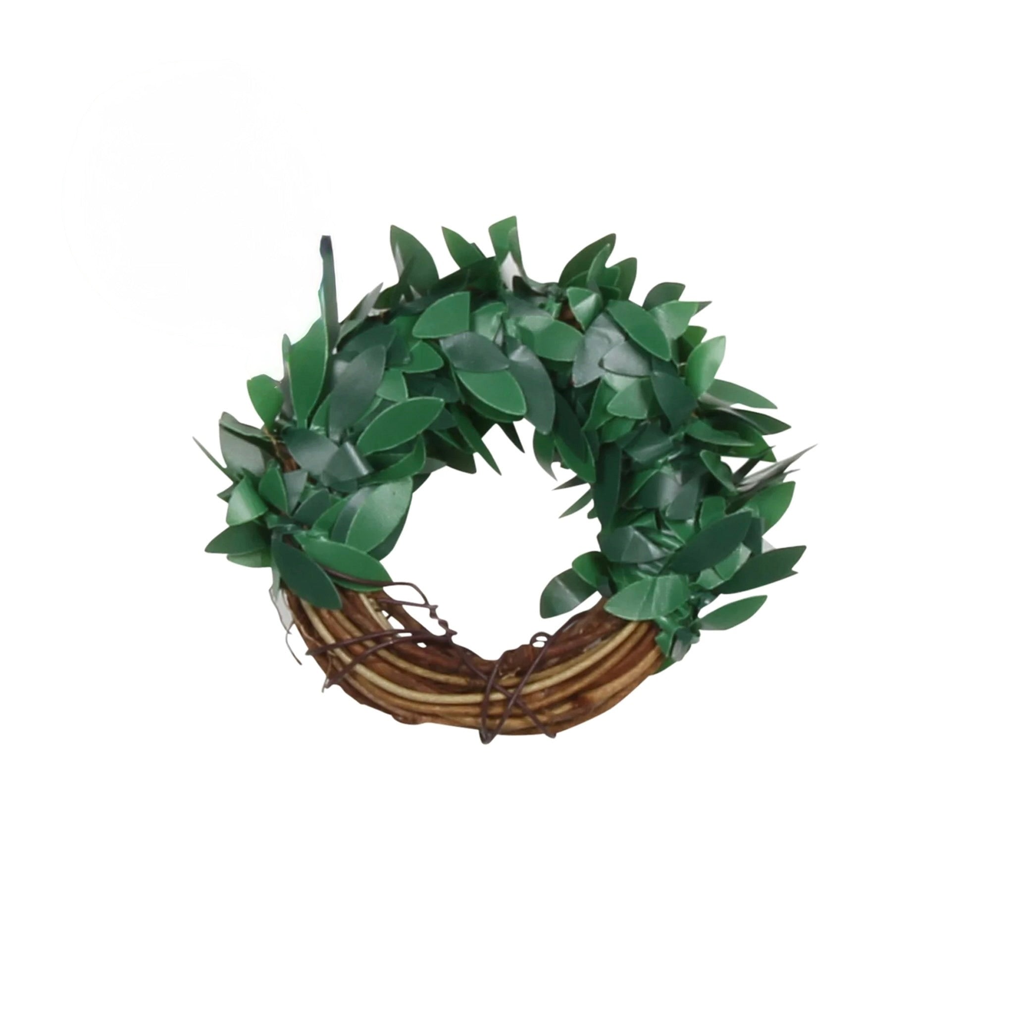 Green Mistletoe Wreath Napkin Ring  - set of 4