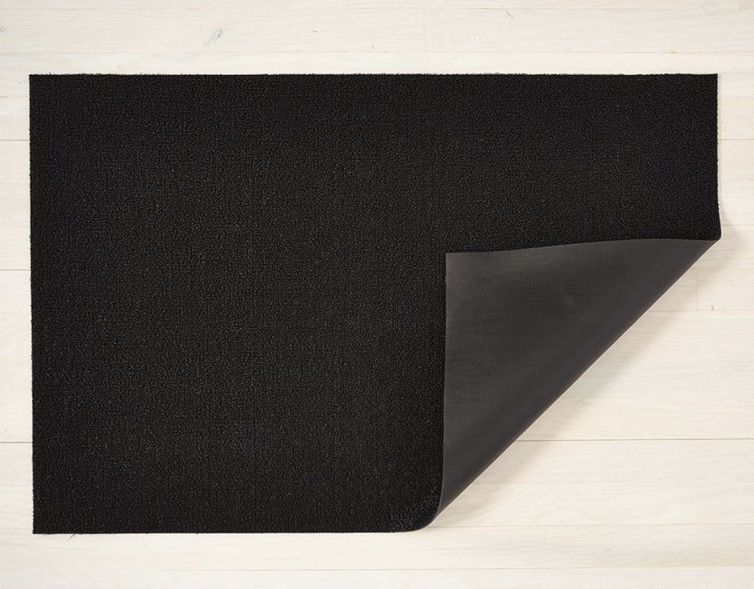 Black Solid Shag Mat by Chilewich - 3 sizes