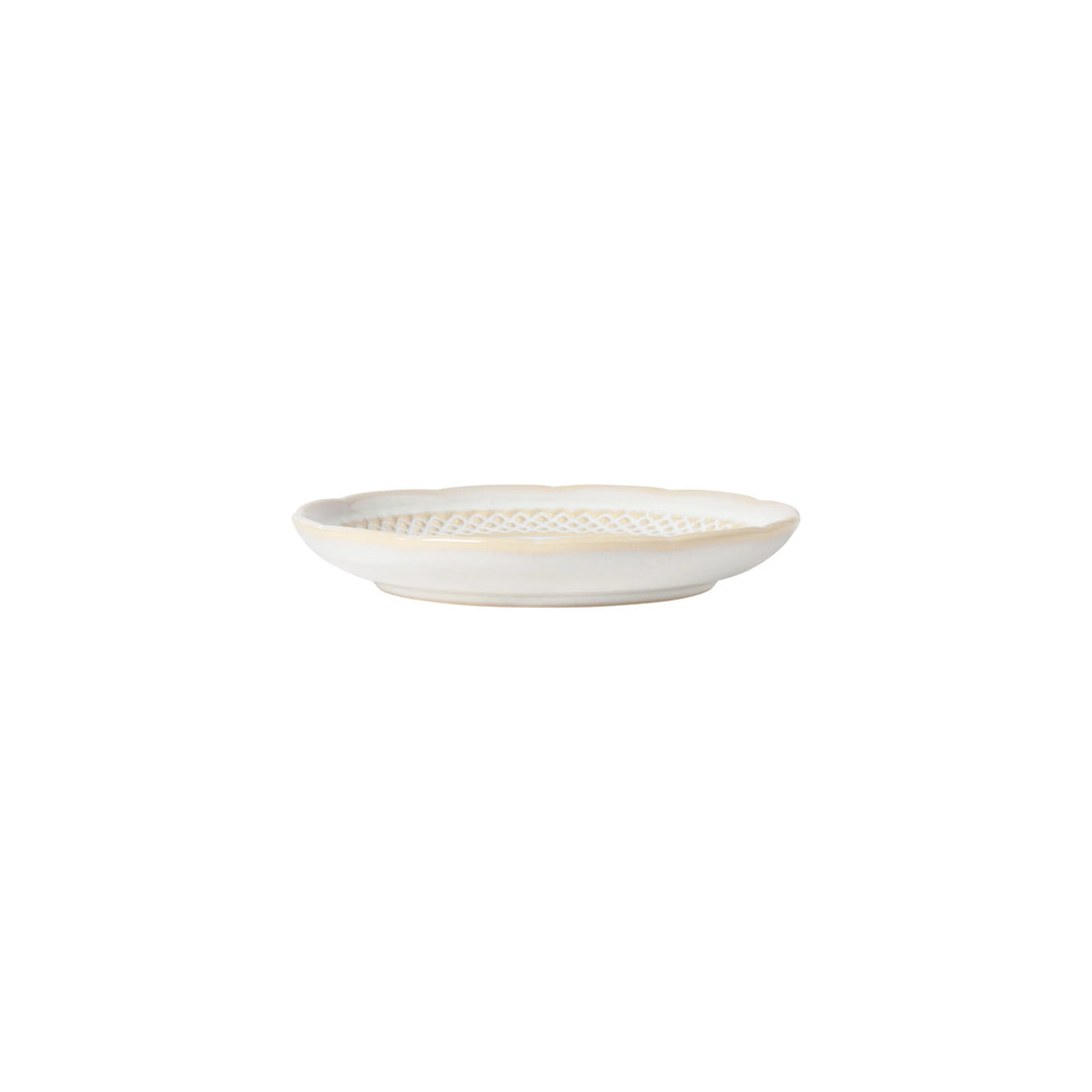 White Cristal Appetizer/Bread Plate - set of 6