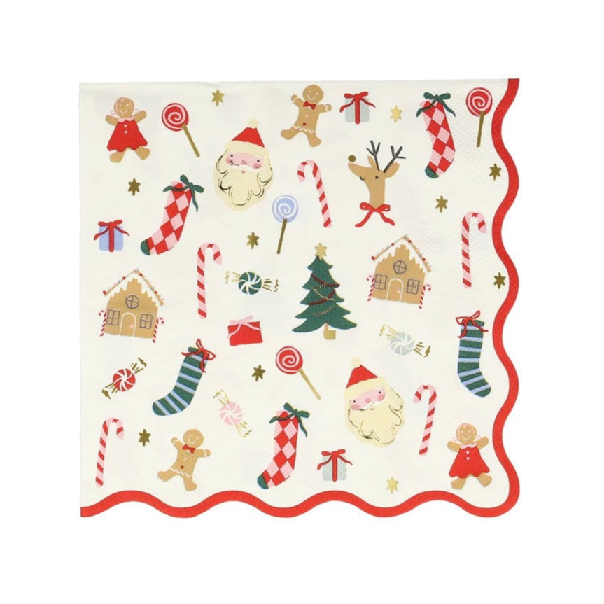 Jolly Christmas Napkins by Meri Meri - 2 sizes
