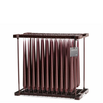 aubergine Taper Candle Pair by Ester + Erik