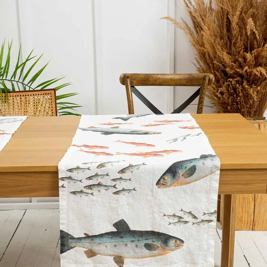 Sea Fish Table Runner