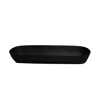 Large Resin Boat Bowl - Black