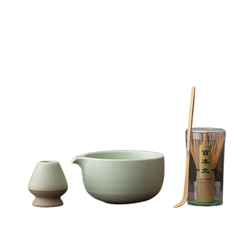 Green Gohobi Ceramic Matcha Set