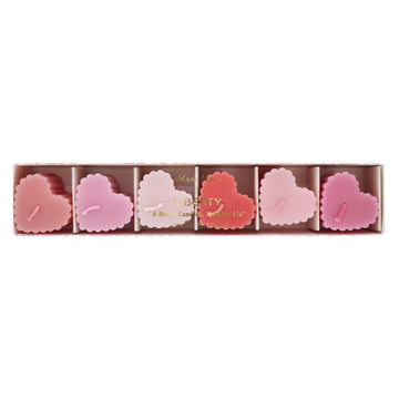 Scalloped Heart Candles