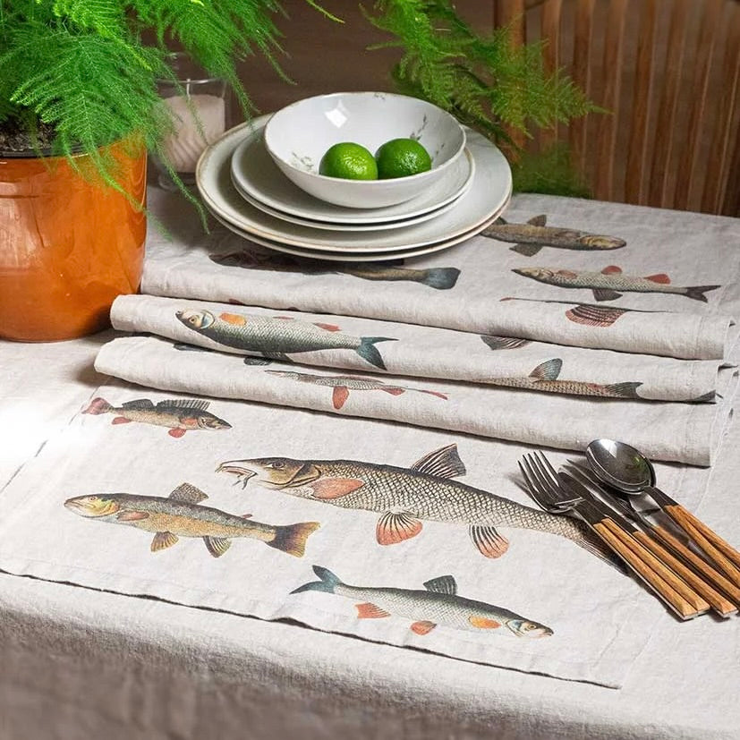 Freshwater  Fish Table Runner
