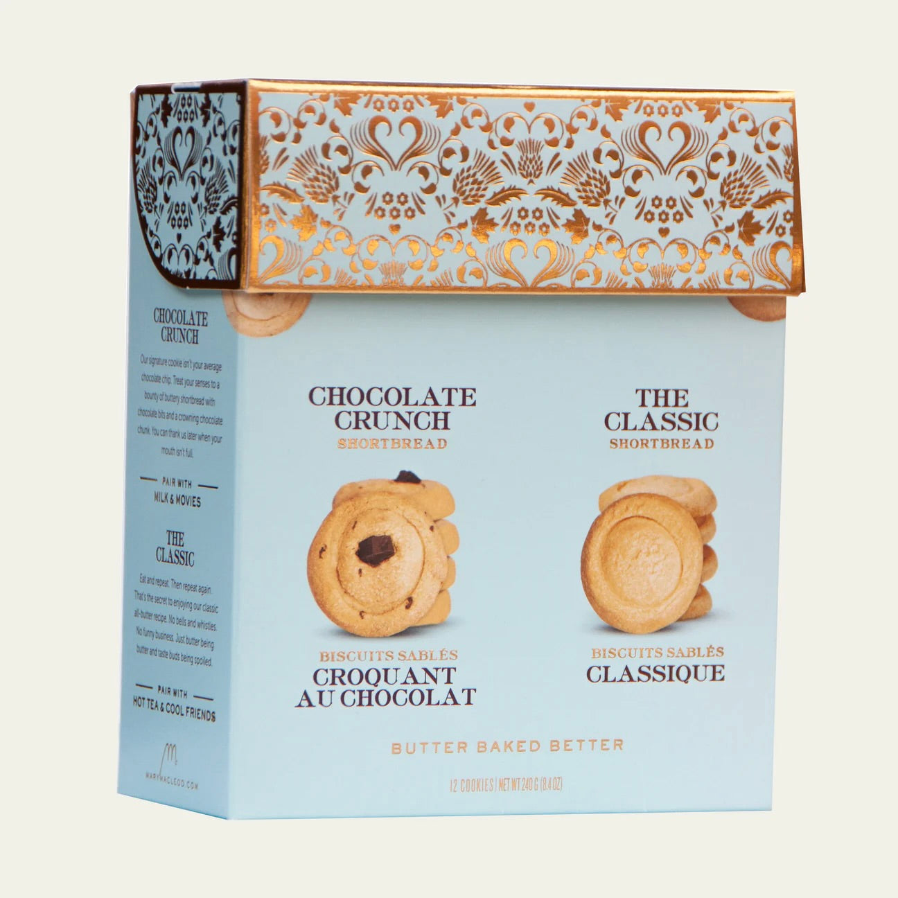 Mary Macleod Chocolate Crunch / Classic  Shortbread Cookies - Gift Box
