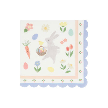 Easter Bunny  Napkins by Meri Meri - 2 sizes