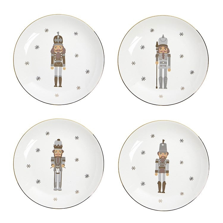 Nutcracker Dessert Plate - set of 4