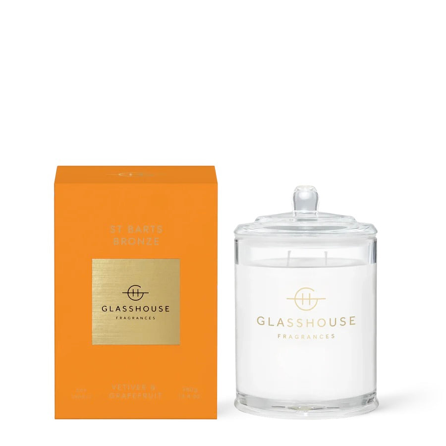 St Barts Bronze Scented Candle by Glasshouse