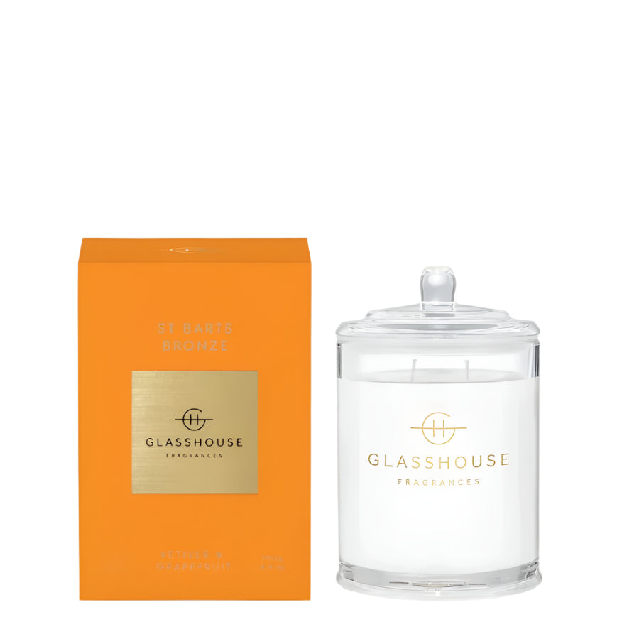 St Barts Bronze Scented Candle by Glasshouse - 2 sizes