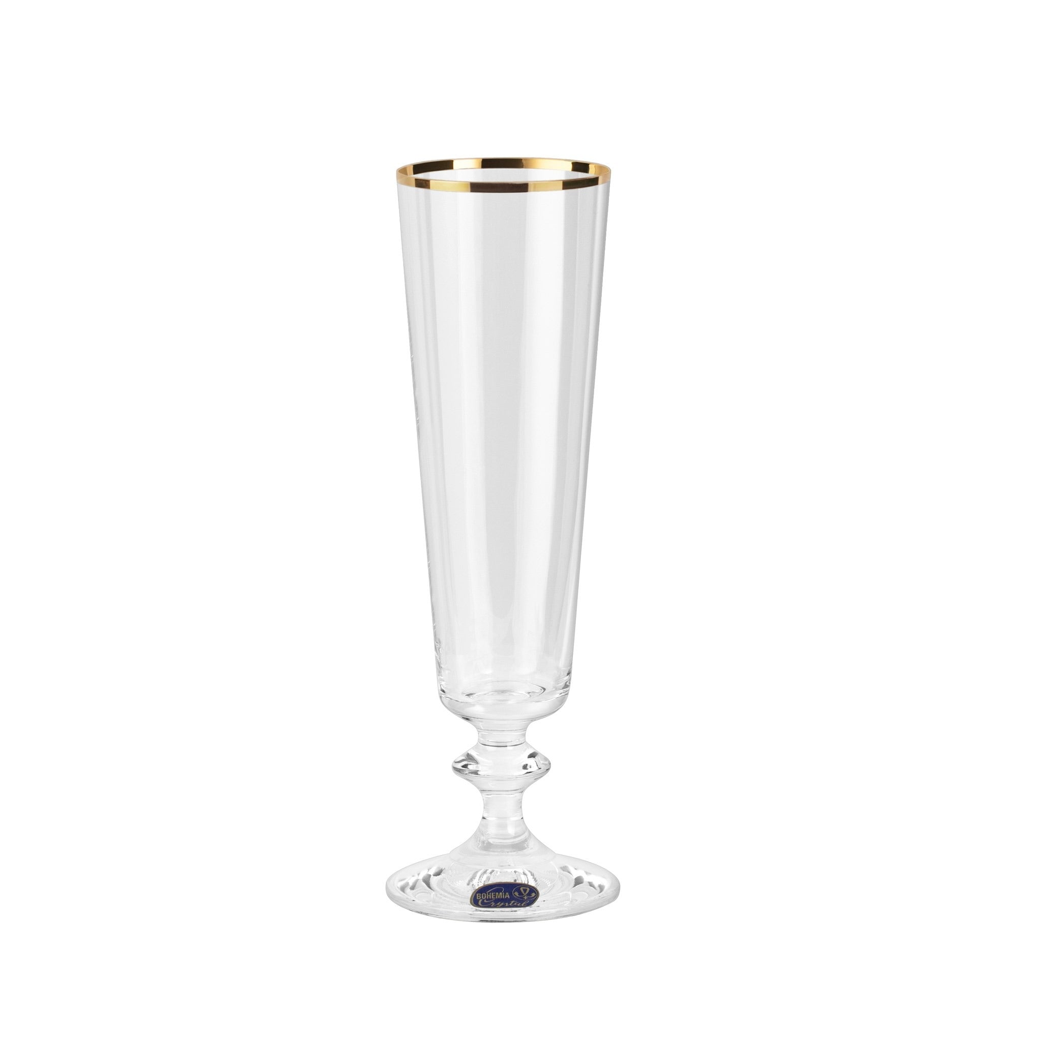 Gold Dipped Champagne Flute- set of 6