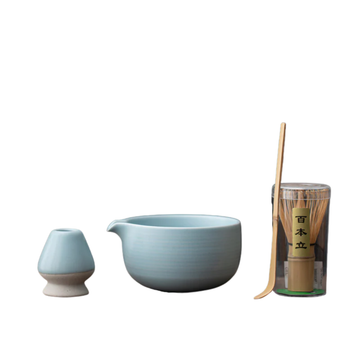 Sky Blue Gohobi Ceramic Matcha Set