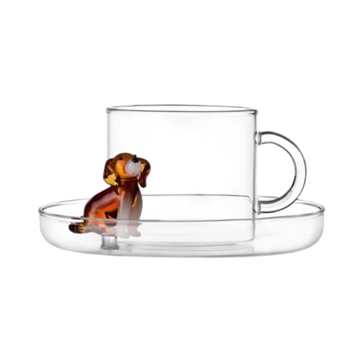 Golden Retriever Tea Cup + Saucer by Ichendorf