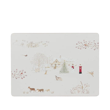 Snowy Village Extra Large Placemats - set of 2