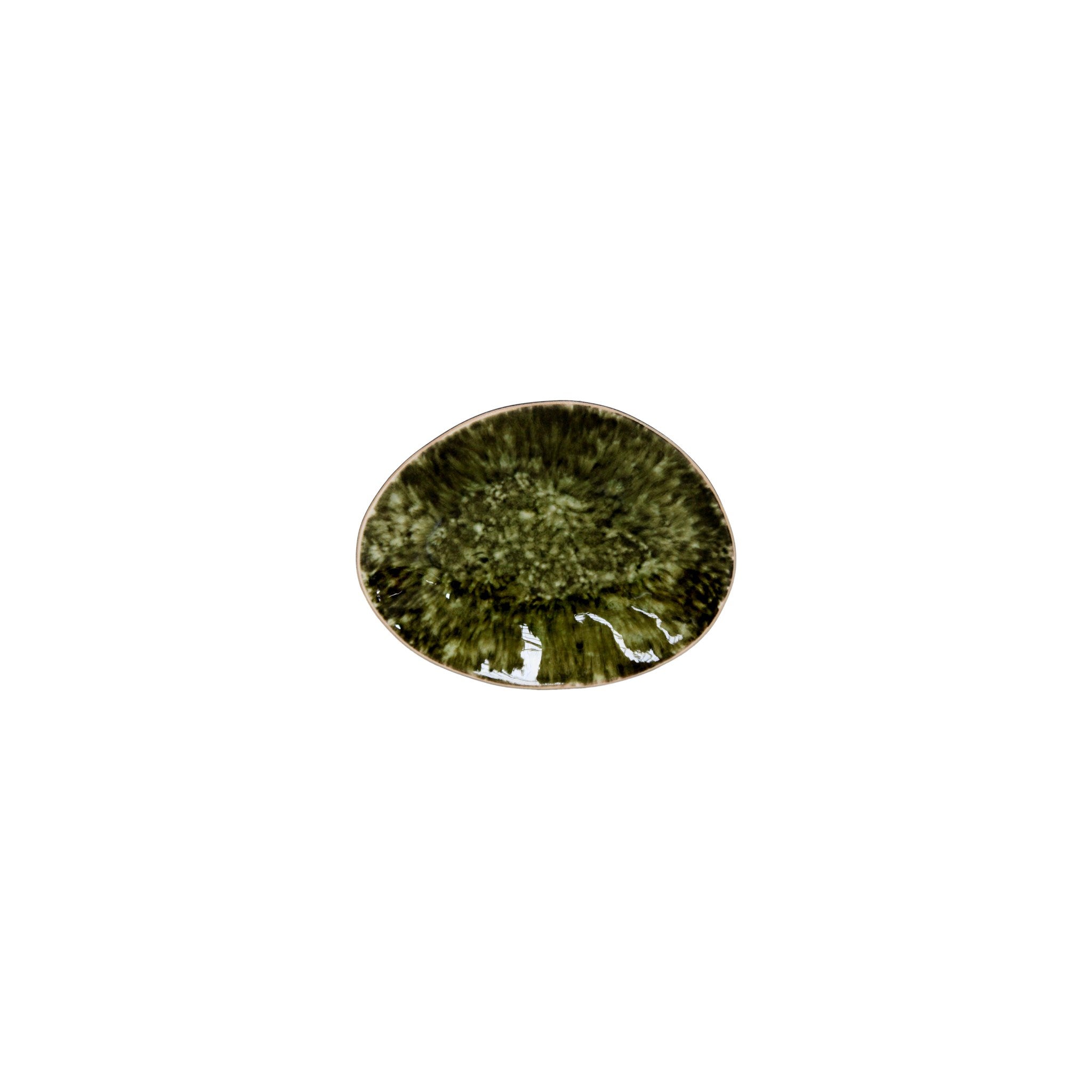 Green Riviera Forets Oval plate
