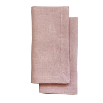 Rosewater Classic Linen Napkin  - set of 2